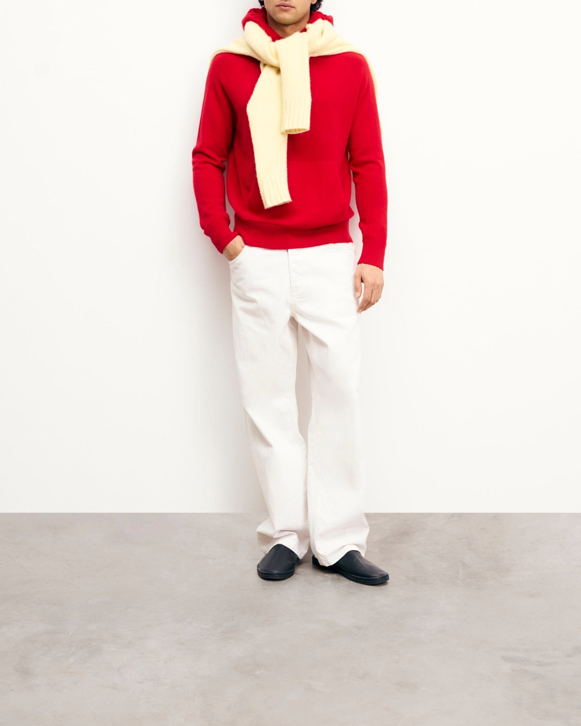 Hoodie en cachemire - Passion Red