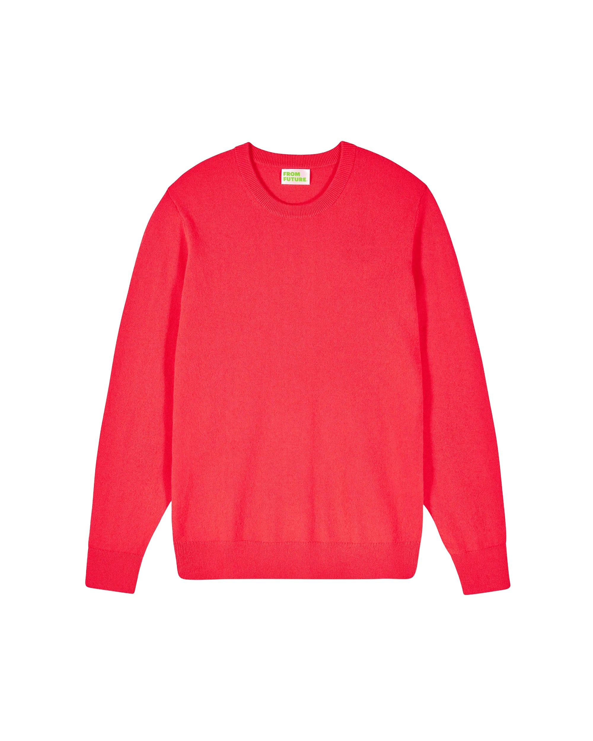 Pull à col rond en cachemire - Spicy Coral