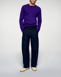 Pull à col rond en cachemire - Velvet Purple