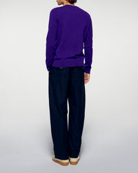 Pull à col rond en cachemire - Velvet Purple