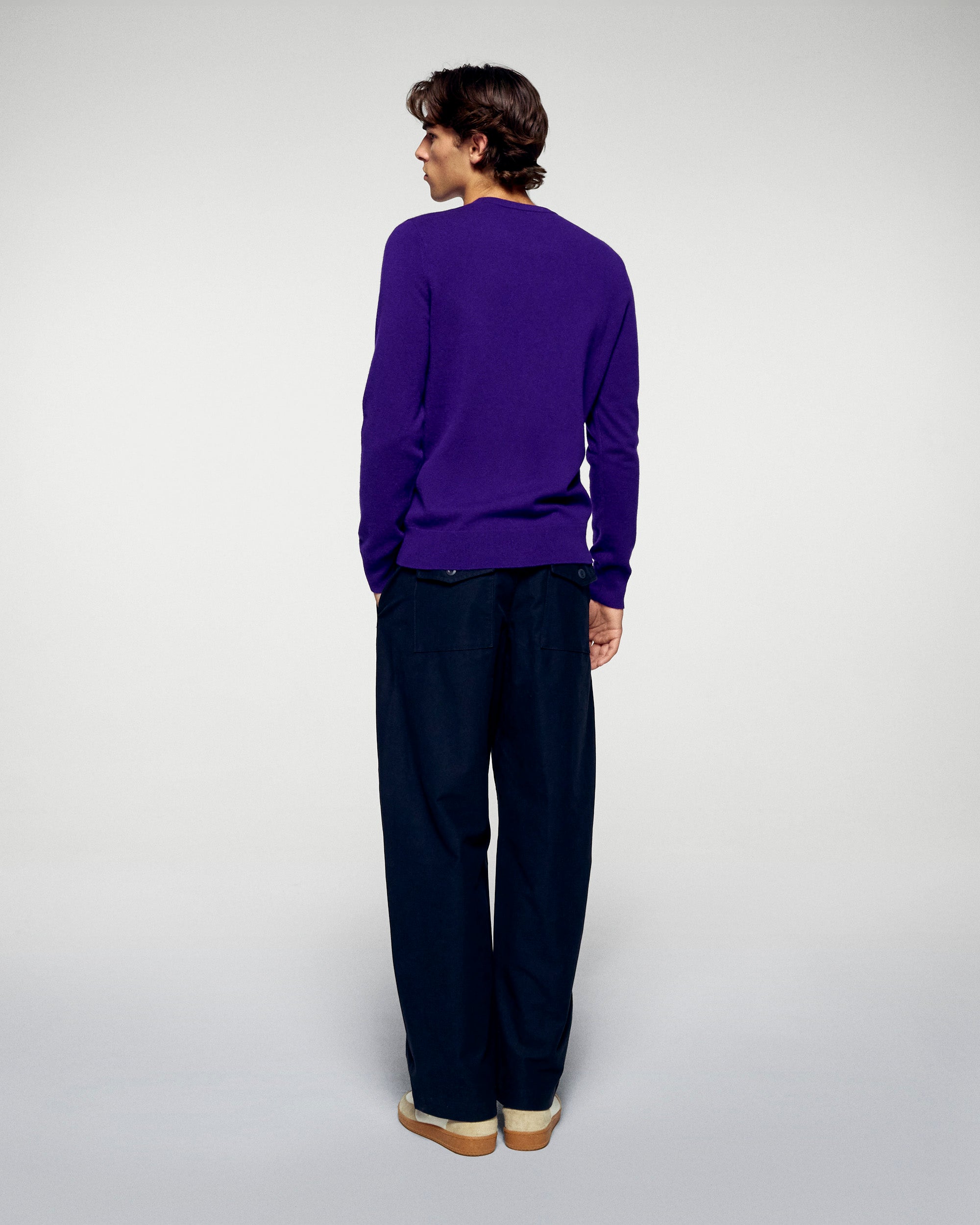 VELVET PURPLE / NEW / QTY : 19 / Pull Col Rond - Velvet Purple