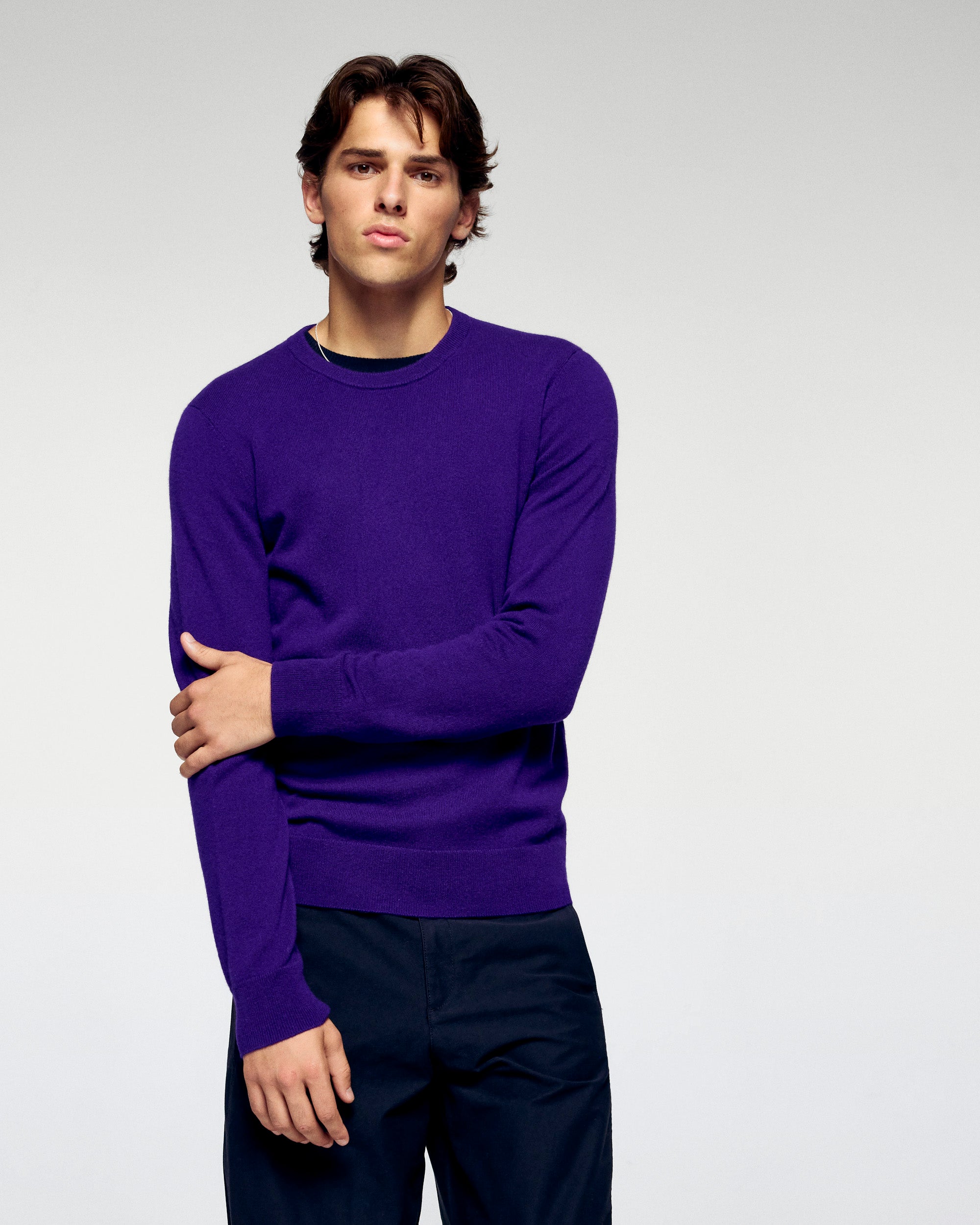 VELVET PURPLE / NEW / QTY : 19 / Pull Col Rond - Velvet Purple