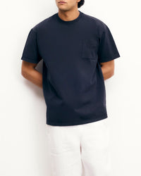 T-shirt à col rond - Washed Black