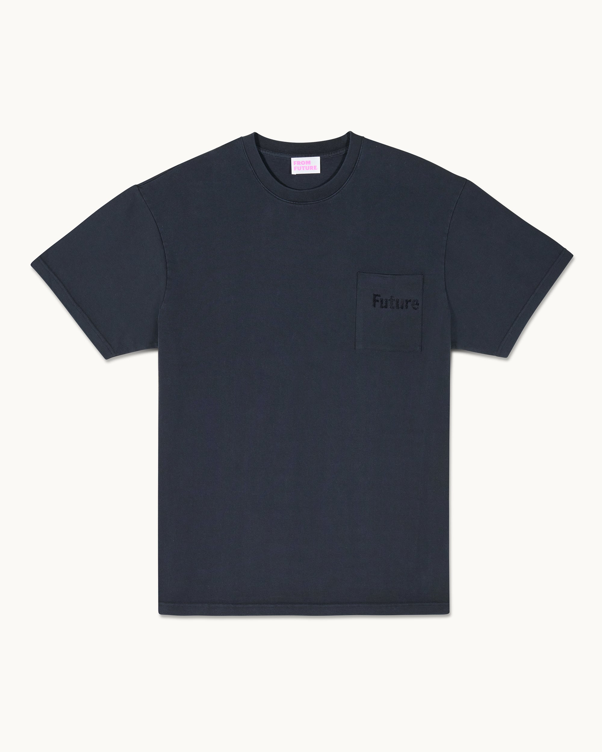 WASHED BLACK / NEW / QTY : 37 / T-shirt Col Rond Manches Courtes - Washed Black
