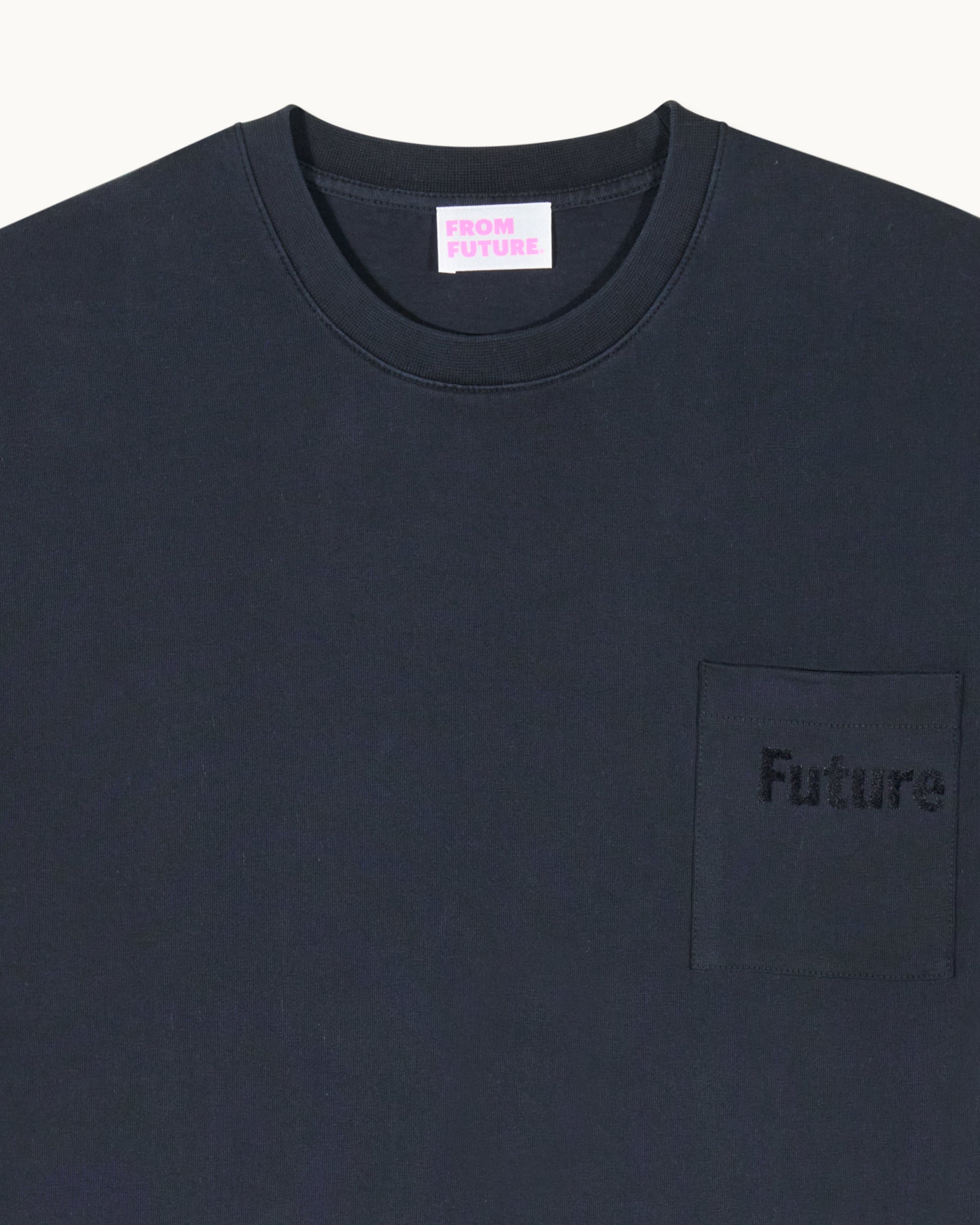 WASHED BLACK / NEW / QTY : 37 / T-shirt Col Rond Manches Courtes - Washed Black