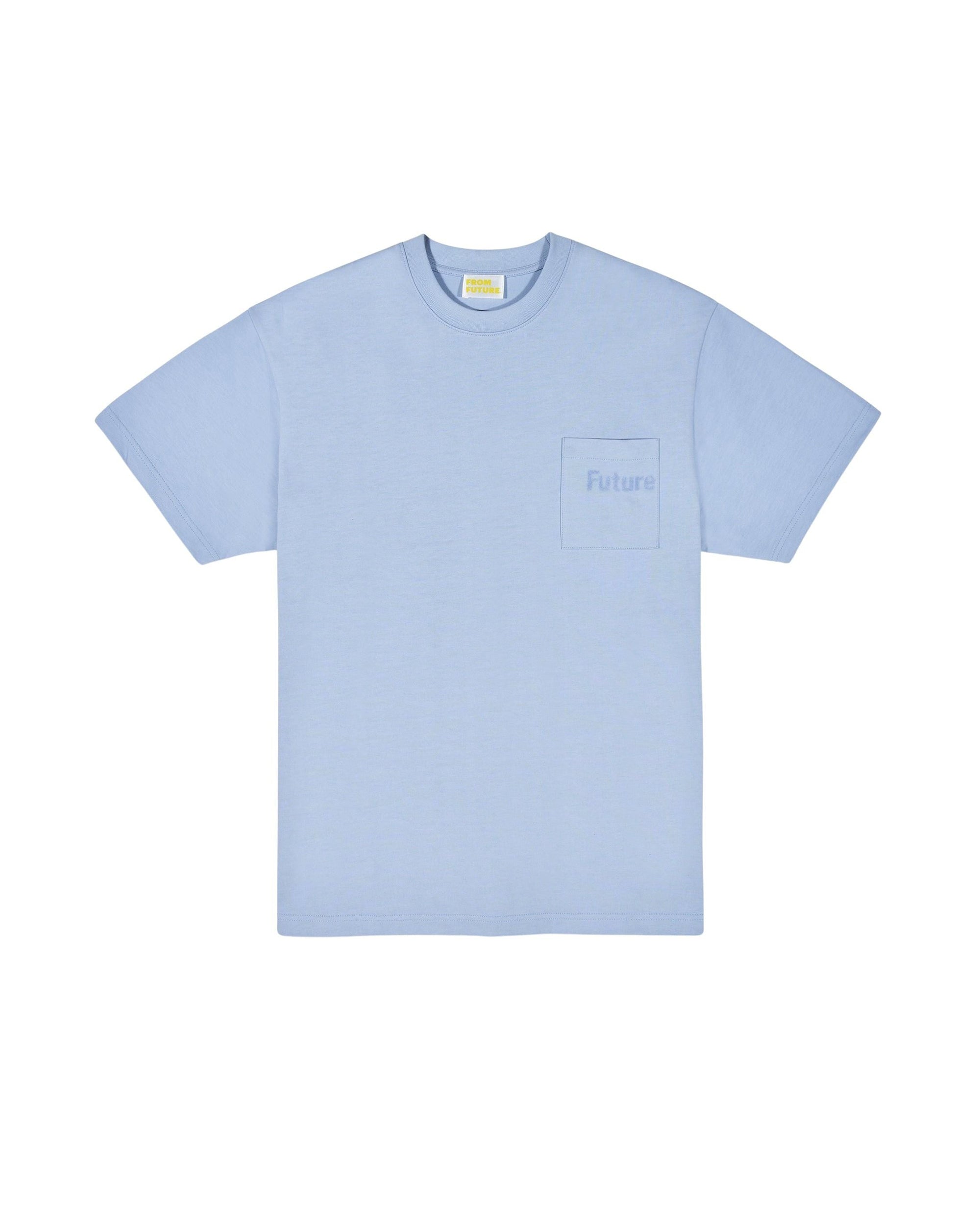 ZZ HORS LIGNE Round Neck T-Shirt - Washed Blue