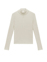 Réédition high-neck jumper - Cappuccino