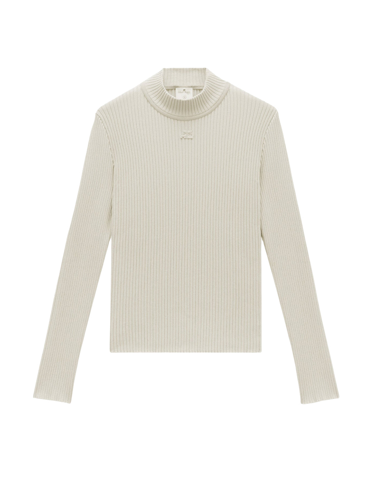 Réédition high-neck jumper - Cappuccino