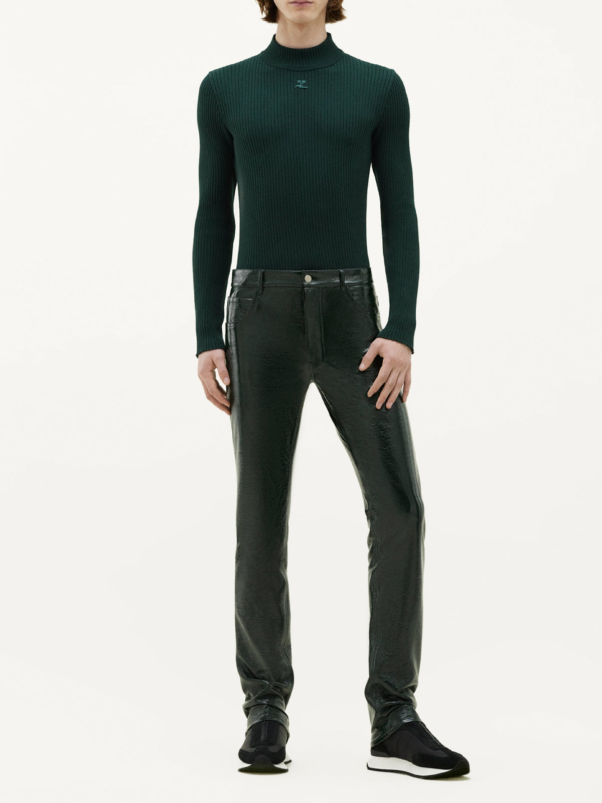 Réédition High-Neck Jumper - Dark Green