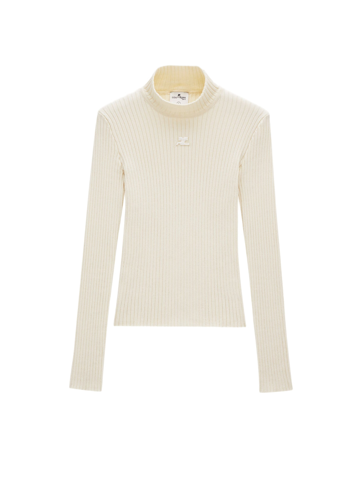 Pull Réédition en maille côtelée - Jaune Clair