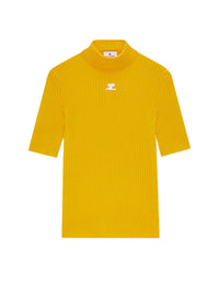 PRIX MARQUE : 120 / PULL MANCHES COURTES RÉÉDITION EN MAILLE CÔTELÉE