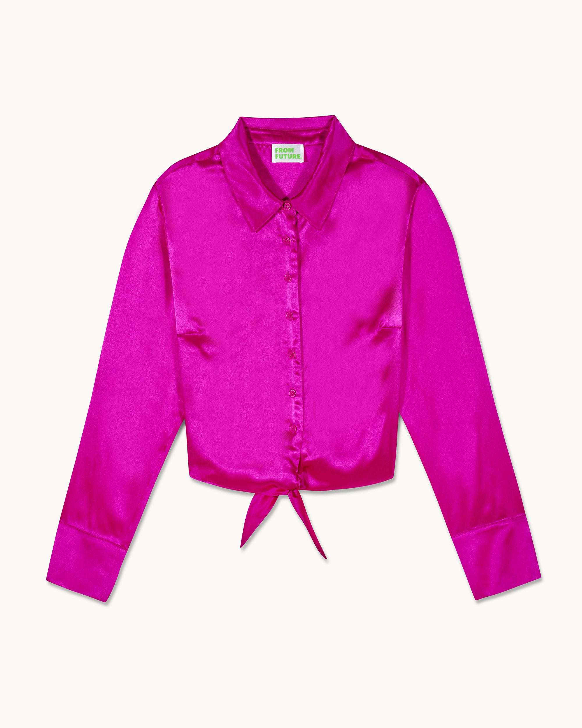 TROPICAL RASPBERRY / NEW / QTY : 55 / Chemise Manches Longues Emma - Tropical Raspberry