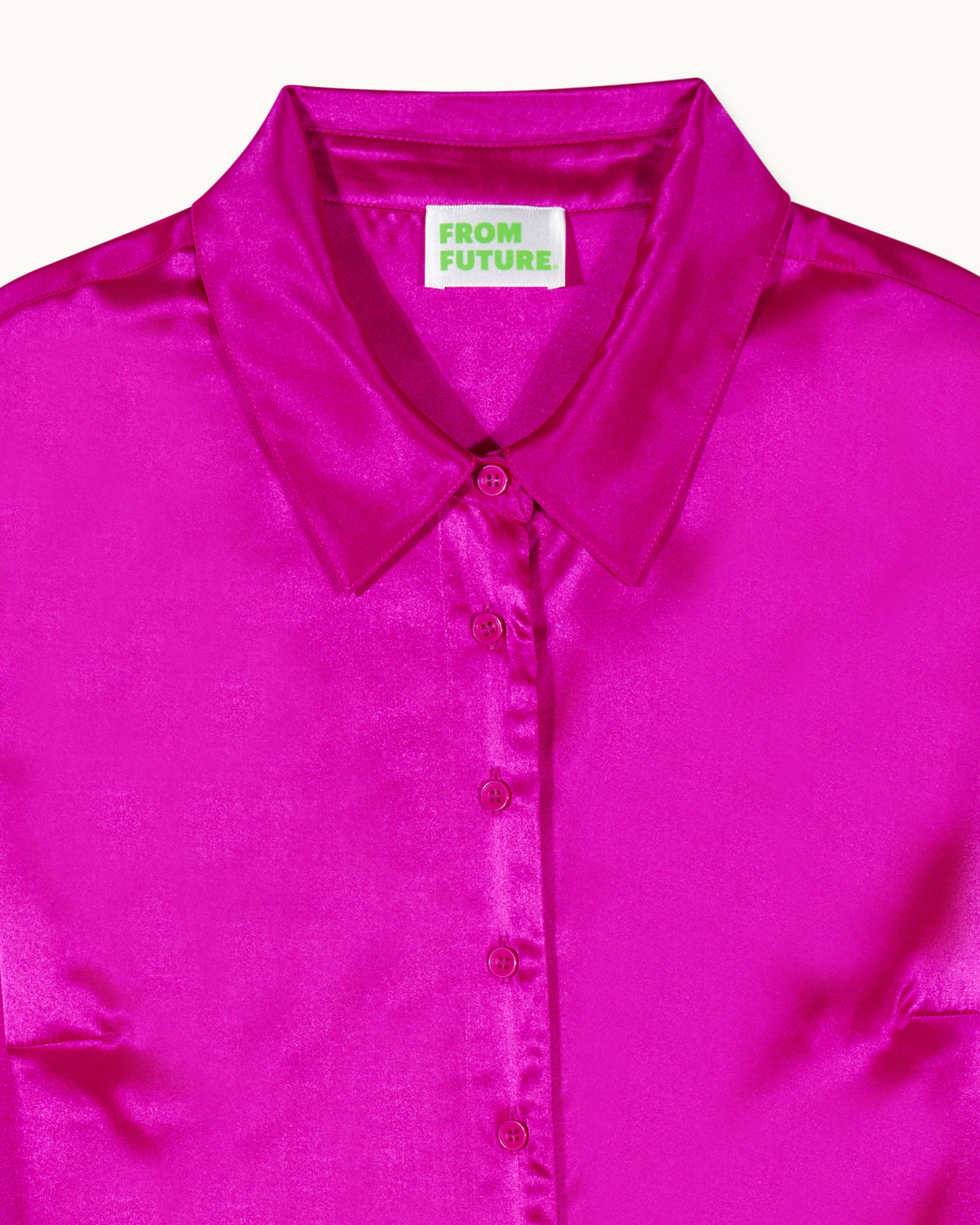 TROPICAL RASPBERRY / NEW / QTY : 55 / Chemise Manches Longues Emma - Tropical Raspberry