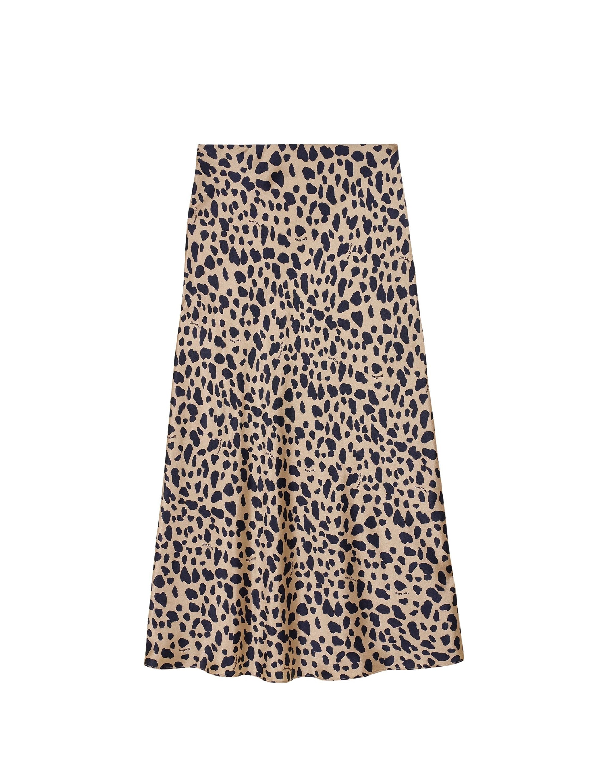 Gina silk midi skirt - Animal
