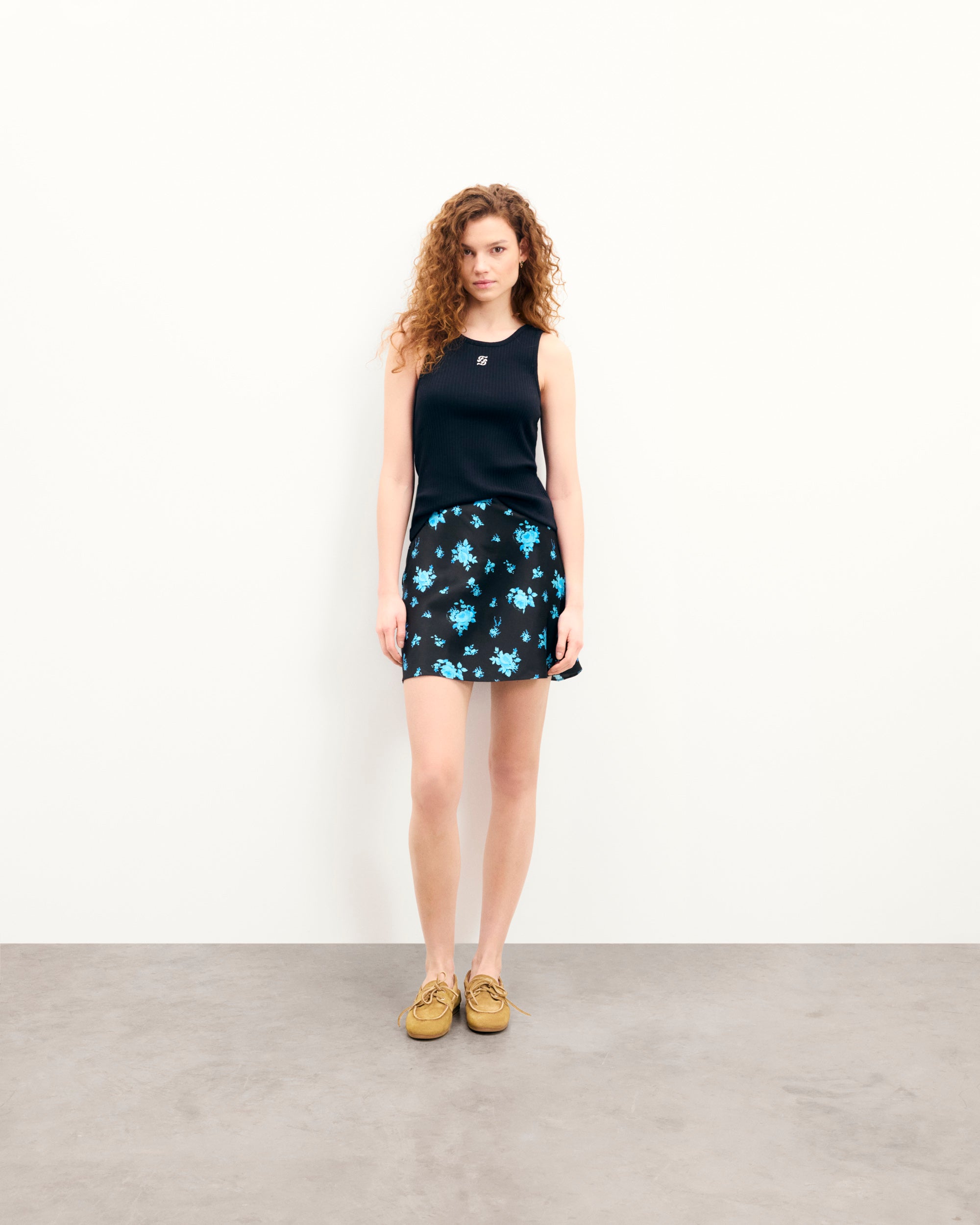 MIDNIGHT BOUQUET / NEW / QTY : 54 / Jupe Mini Lenny - Midnight Bouquet