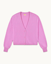 BUBBLE GUM MOULINE / NEW / QTY : 37 / Pull Cardigan - Bubble Gum Mouline