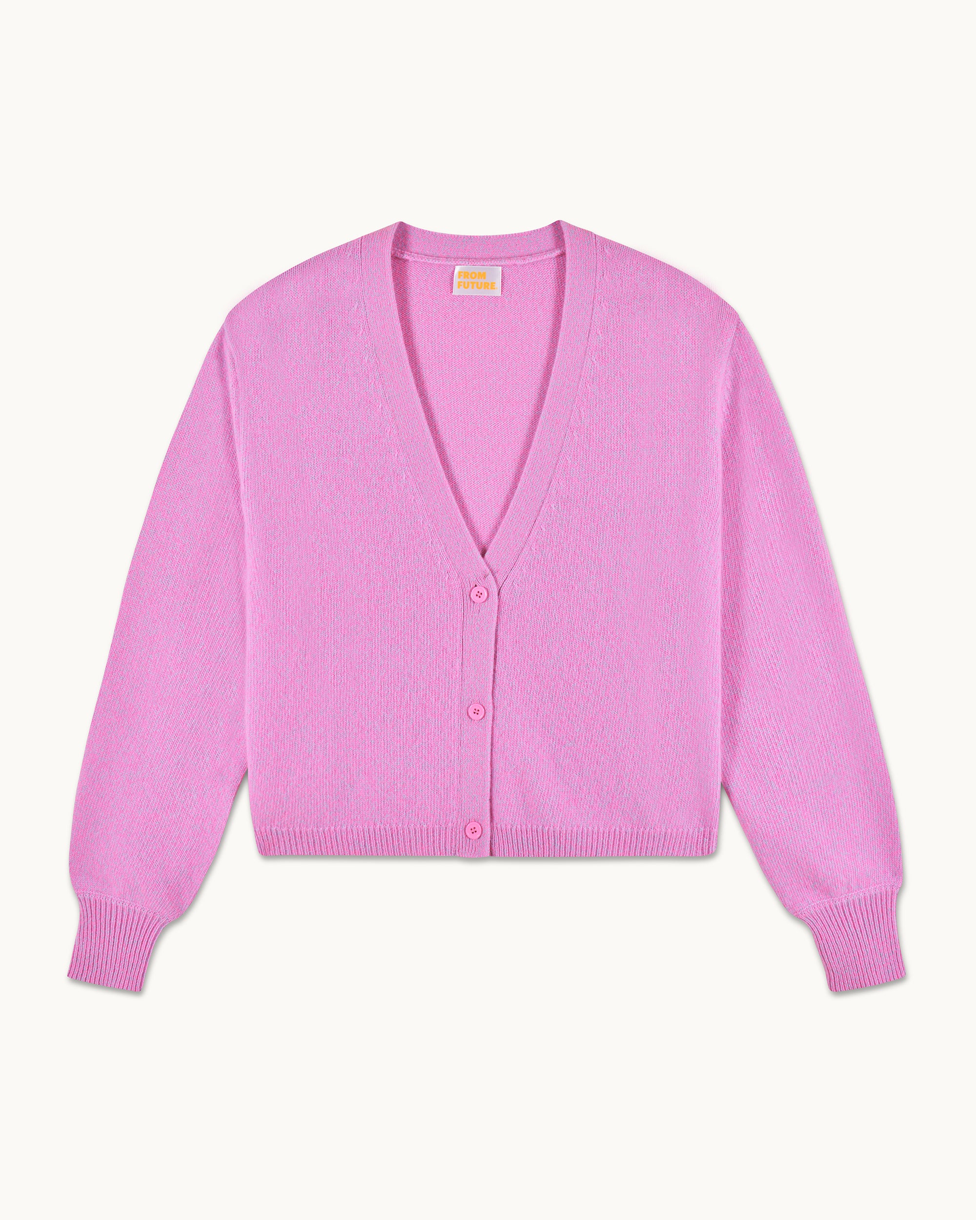 BUBBLE GUM MOULINE / NEW / QTY : 37 / Pull Cardigan - Bubble Gum Mouline