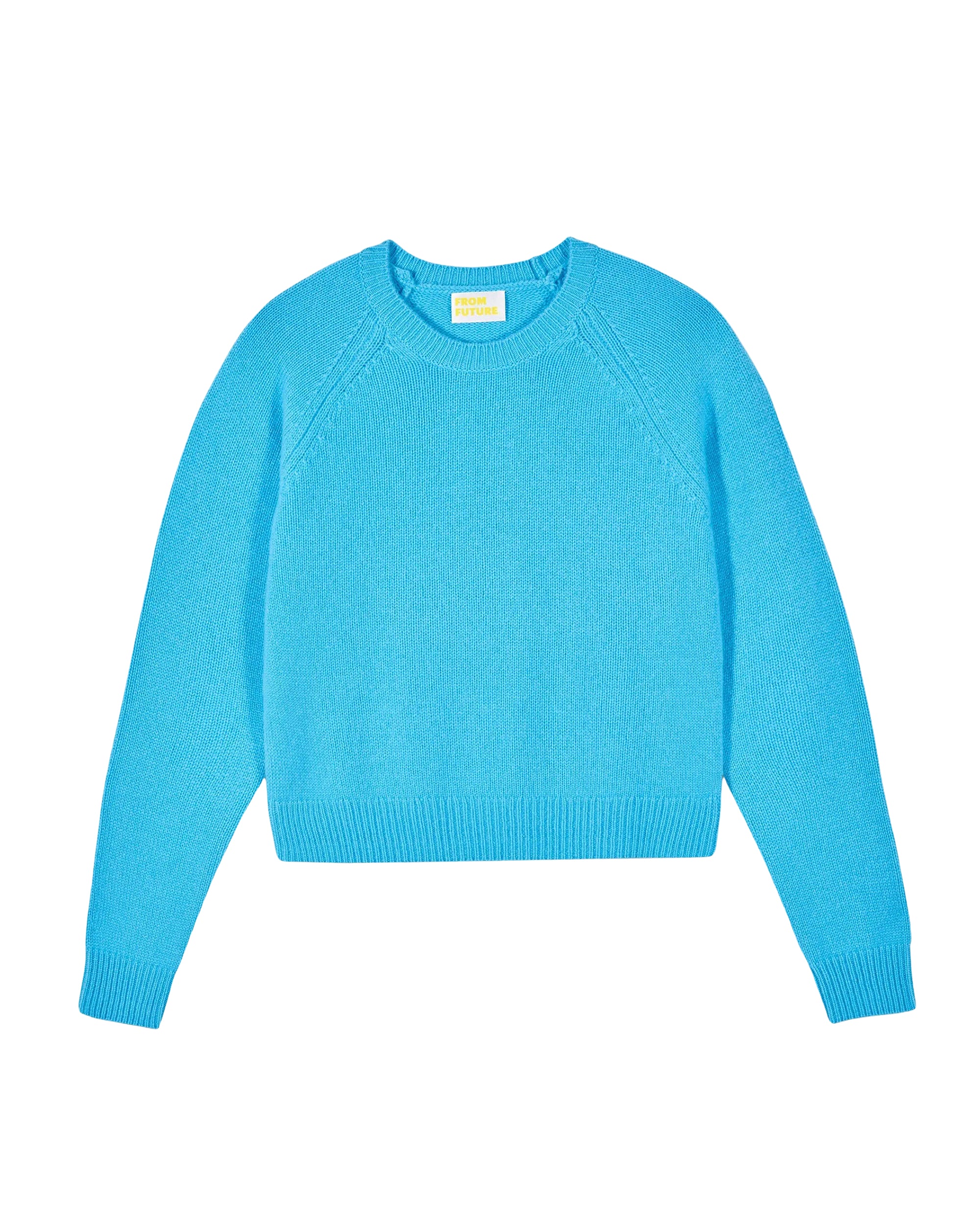 Pull à col rond en cachemire - Candy Blue