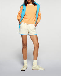 Pull à col rond en cachemire - Peachy Orange