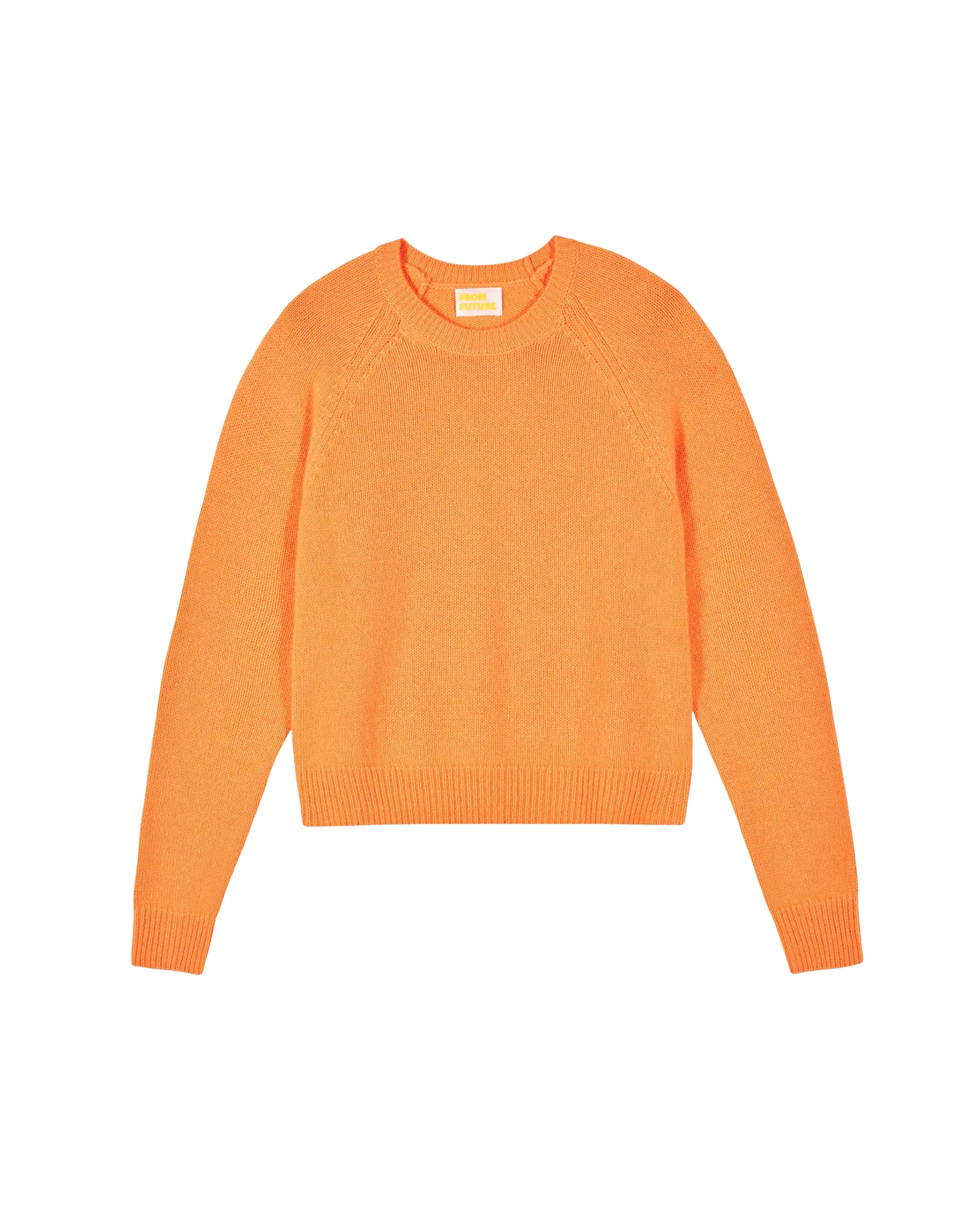Pull à col rond en cachemire - Peachy Orange
