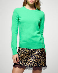 Pull à col rond en cachemire - Cosmic Green