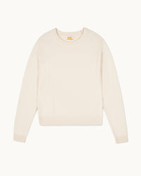 ECRU / NEW / QTY : 8 / Pull Col Rond Manches Raglan Light - Ecru