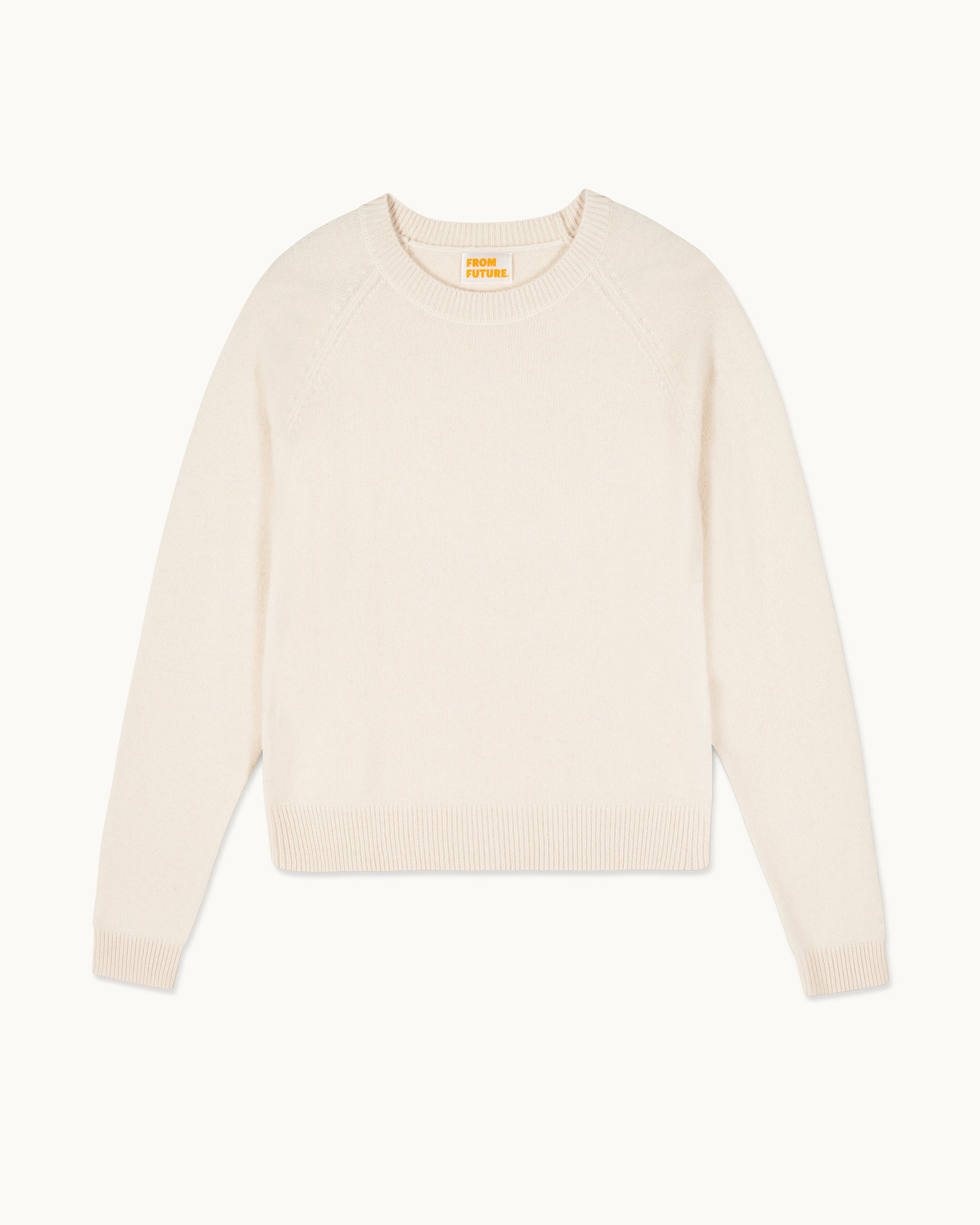 ECRU / NEW / QTY : 8 / Pull Col Rond Manches Raglan Light - Ecru