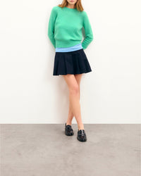 Pull à col rond en cachemire - Green Blue