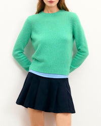 Pull à col rond en cachemire - Green Blue