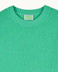 Pull à col rond en cachemire - Green Blue