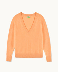 ELECTRIC ORANGE MOULINE / NEW / QTY : 16 / Pull Col V Oversize - Electric Orange Mouline