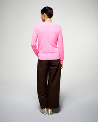Cashmere V-neck jumper - Fantasy Pink