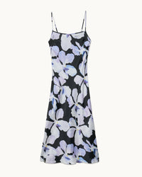 BLACK ORCHID / NEW / QTY : 22 / Robe Longue Bretelles Gisele - Black Orchid
