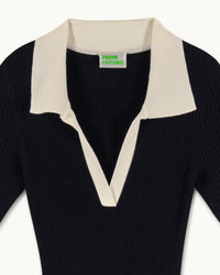 NOIR / NEW / QTY : 49 / Robe Longue Manches Courtes - Noir