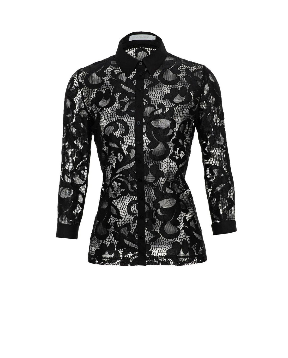 Chemise Pestum en dentelle - Black