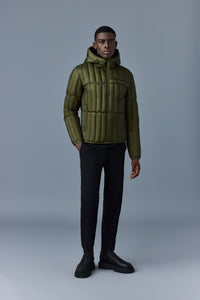 Veste Peter à capuche en duvet - Light Military