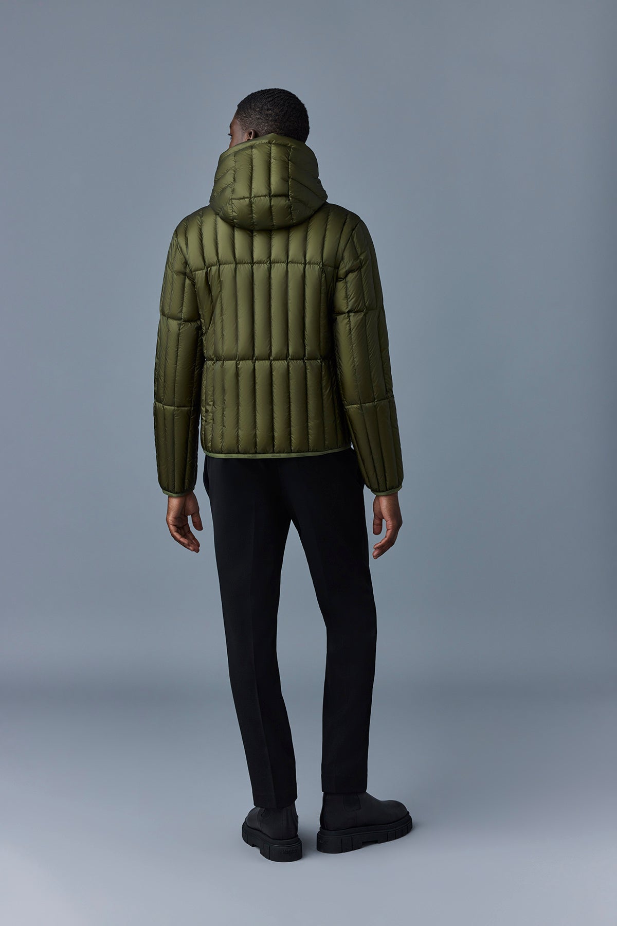 Veste Peter à capuche en duvet - Light Military