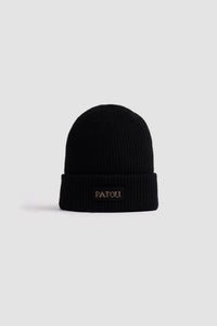 Bonnet Patou en laine éco-responsable - Noir