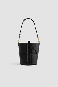 Sac seau JP en cuir - Noir