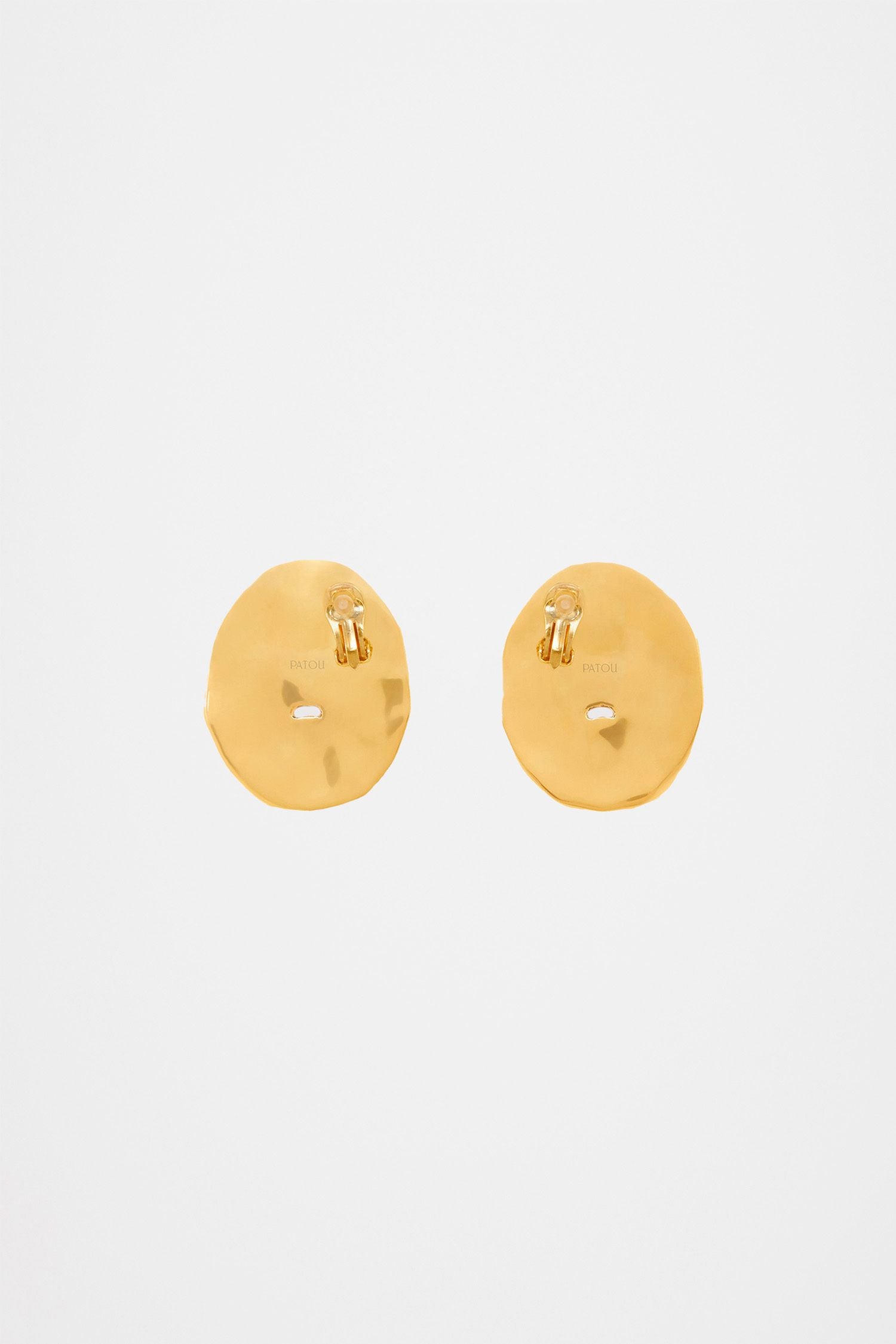 Boucles d’oreilles visage en laiton - Or