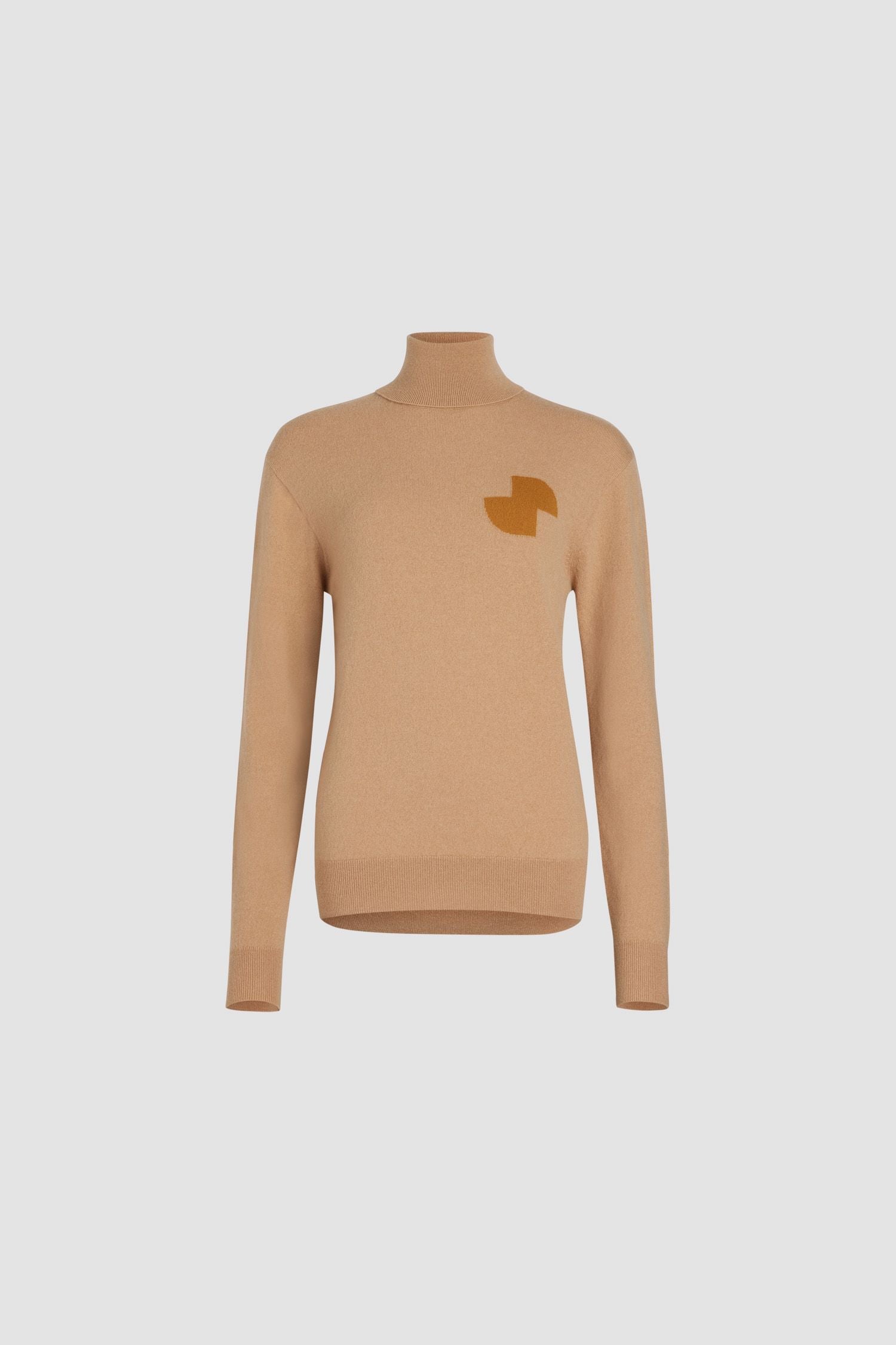 Pull JP à col roulé en laine et cachemire éco-responsable - Beige Biscuit