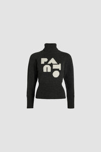 Pull Patou Art Déco en laine et cachemire éco-responsable - Gris Tempête