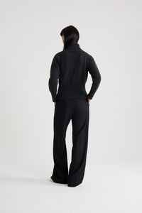 Pull Patou Art Déco en laine et cachemire éco-responsable - Gris Tempête