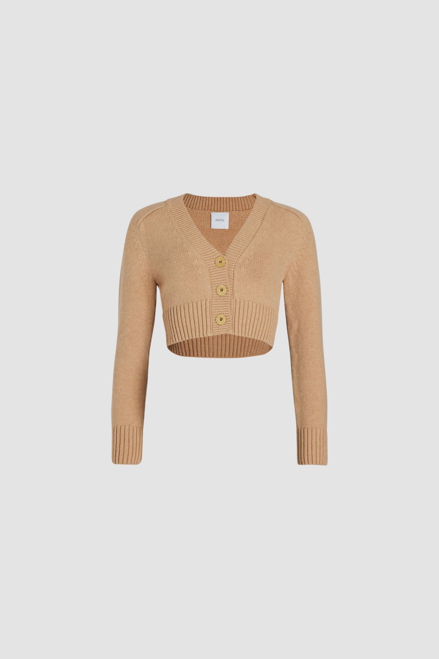 Cardigan court en laine et cachemire éco-responsable - Beige Biscuit