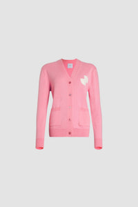 Cardigan JP en laine et cachemire éco-responsable - Rose