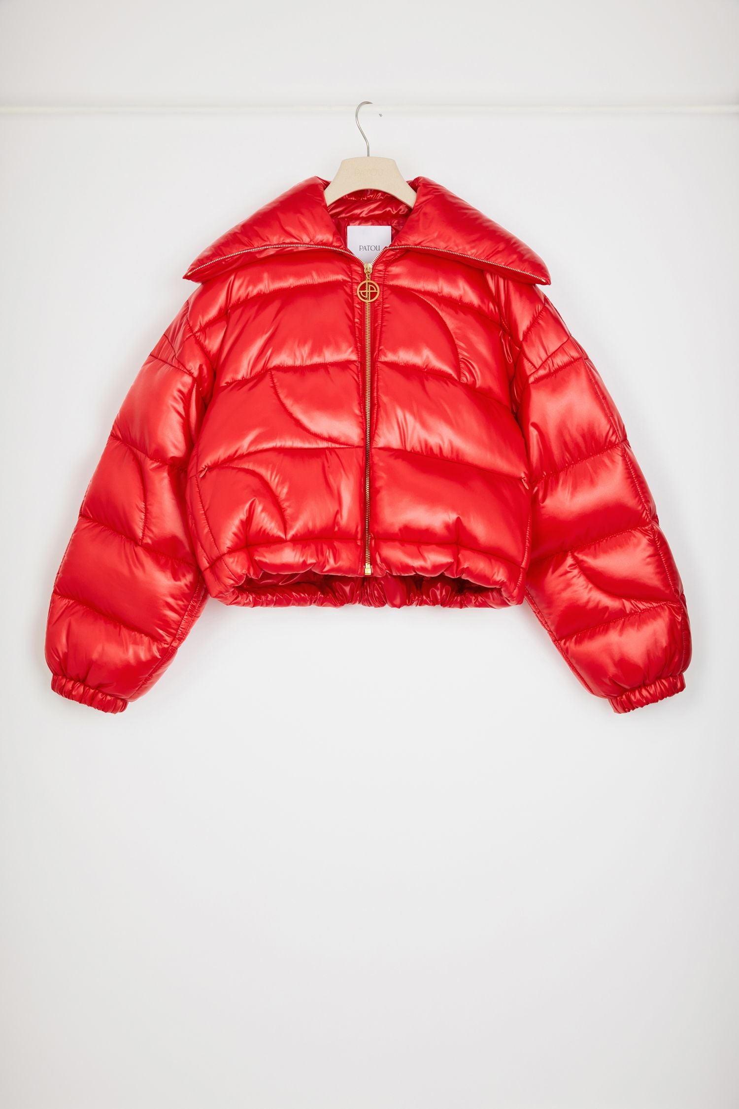 Doudoune courte en polyamide éco-responsable - Rouge