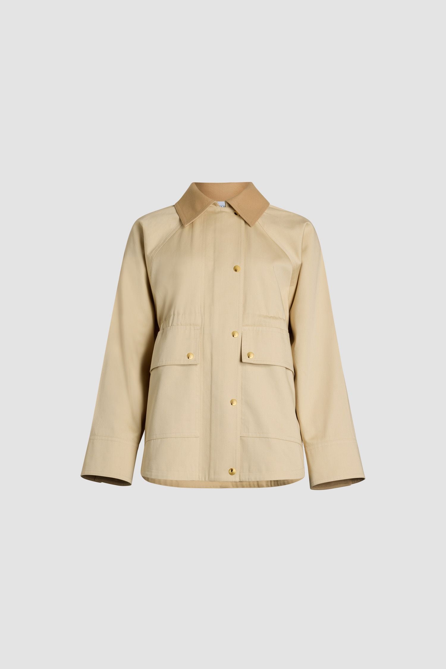 Parka décontractée en coton bio - Blanc D'hiver