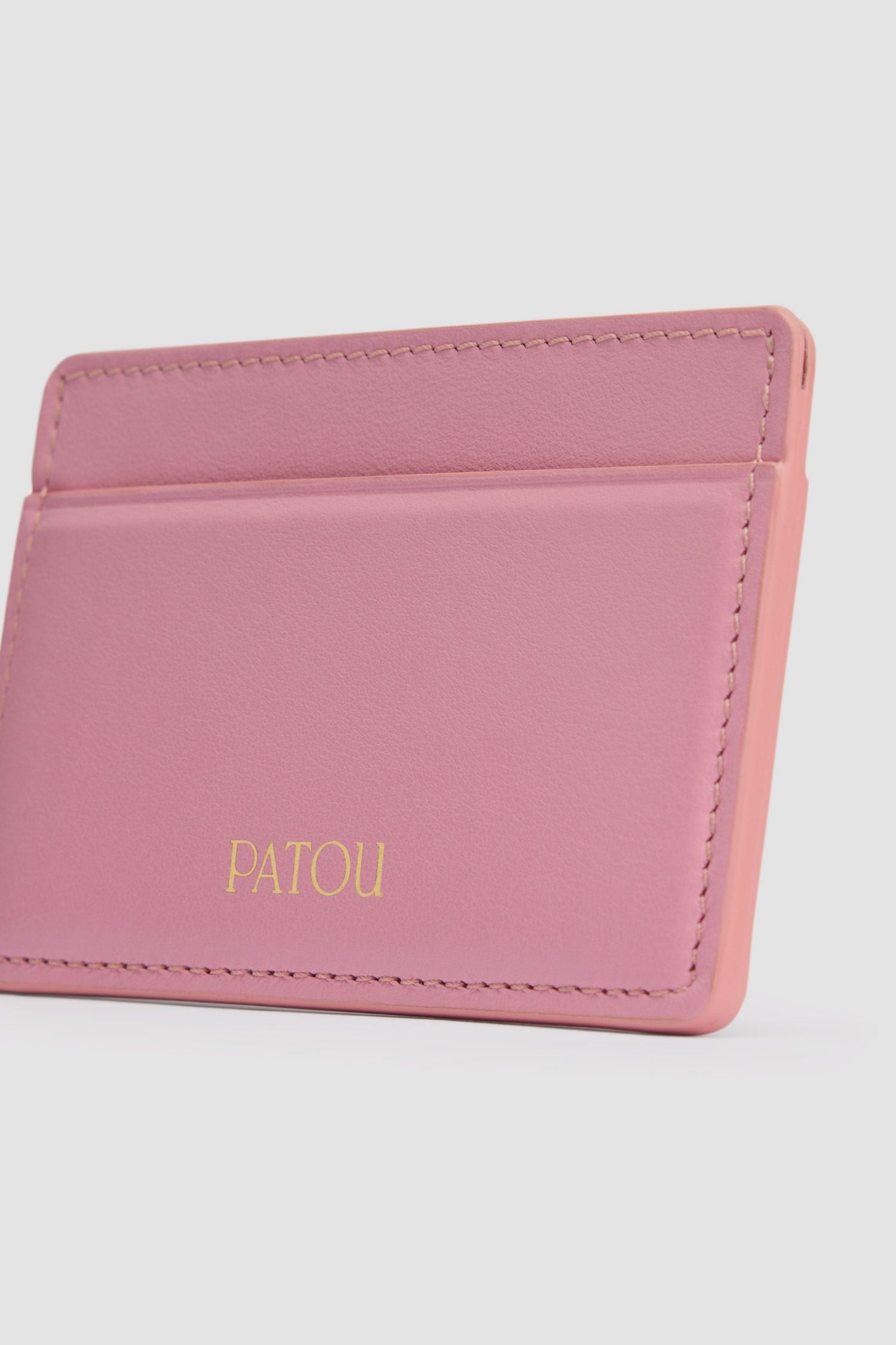 Porte-cartes JP en cuir - Rose