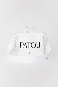 Patou Upcycling cabas en coton bio - Blanc
