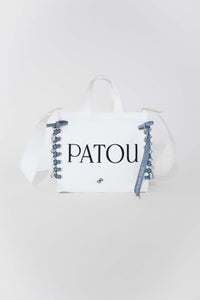 Patou Upcycling cabas en coton bio - Bleu